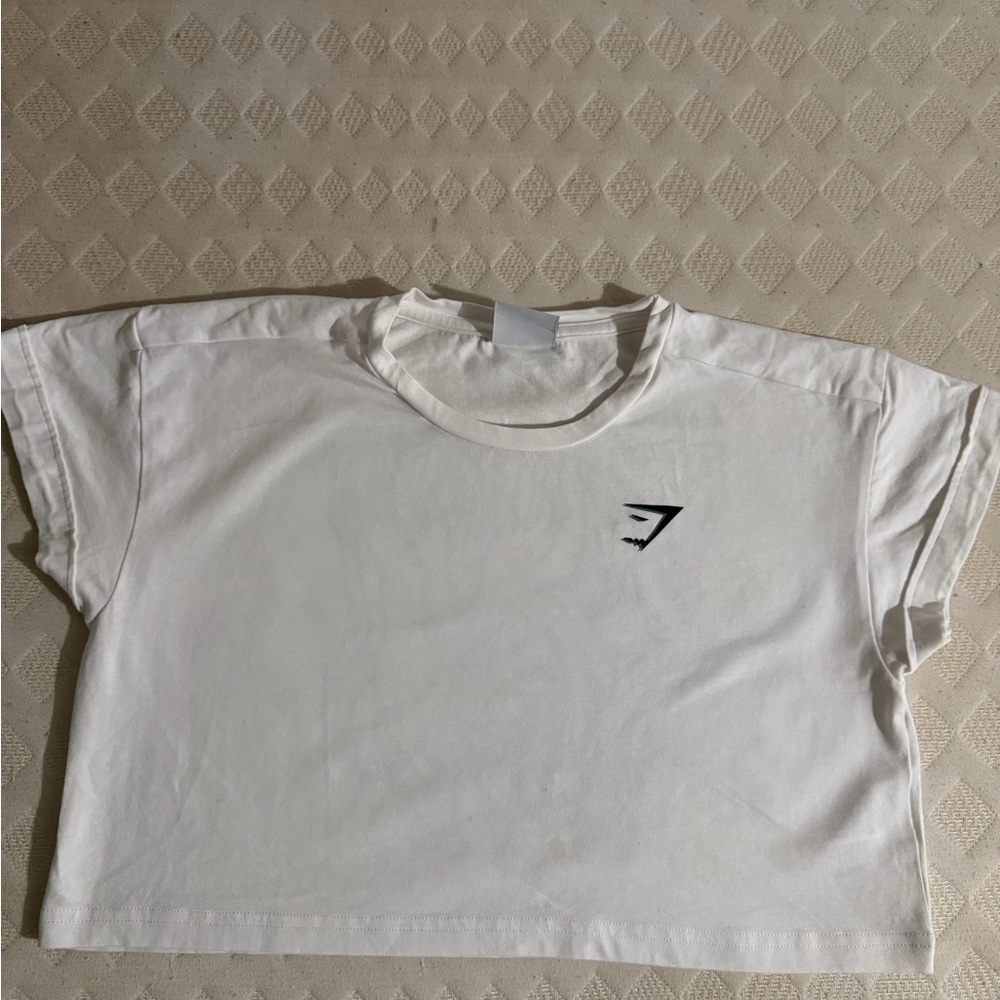 Gymshark White Crop Top